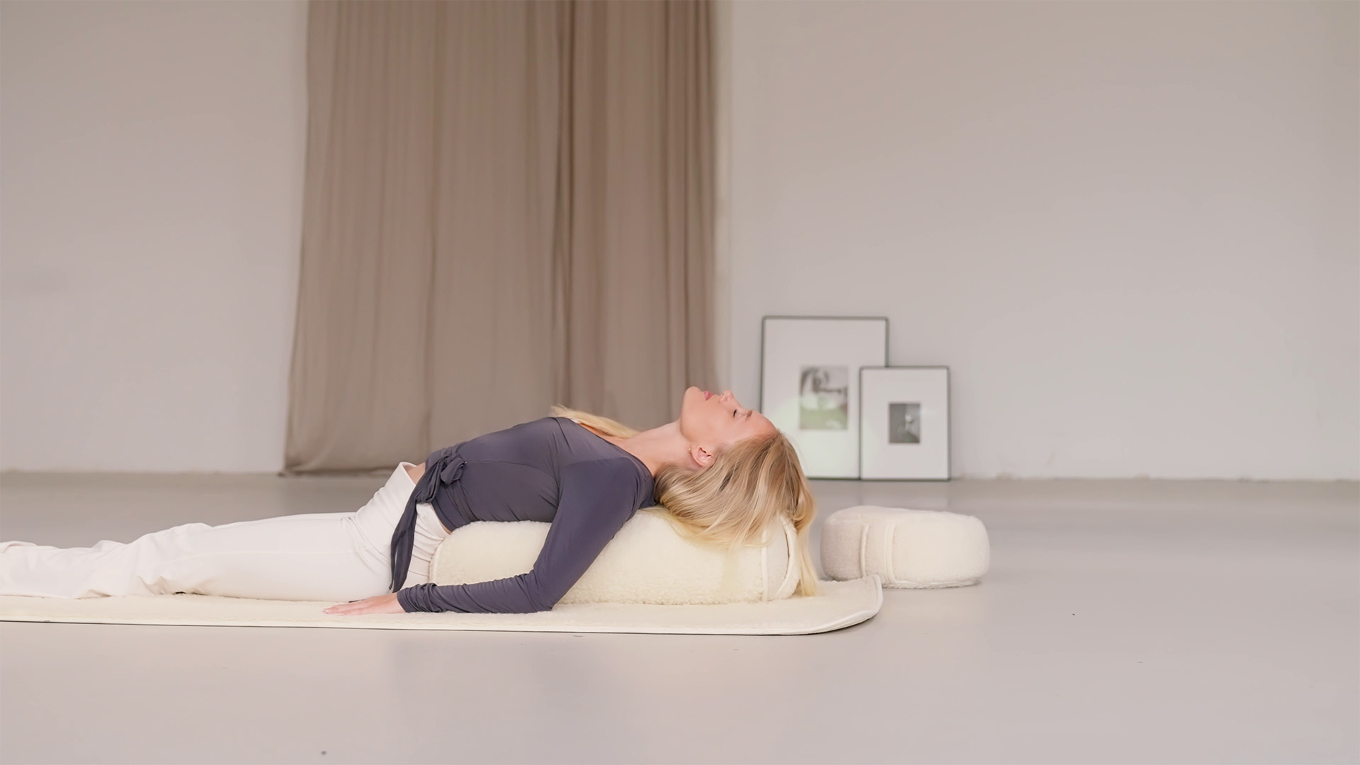 Yogamatte Merino Wolle extra lang & breit - Lotus